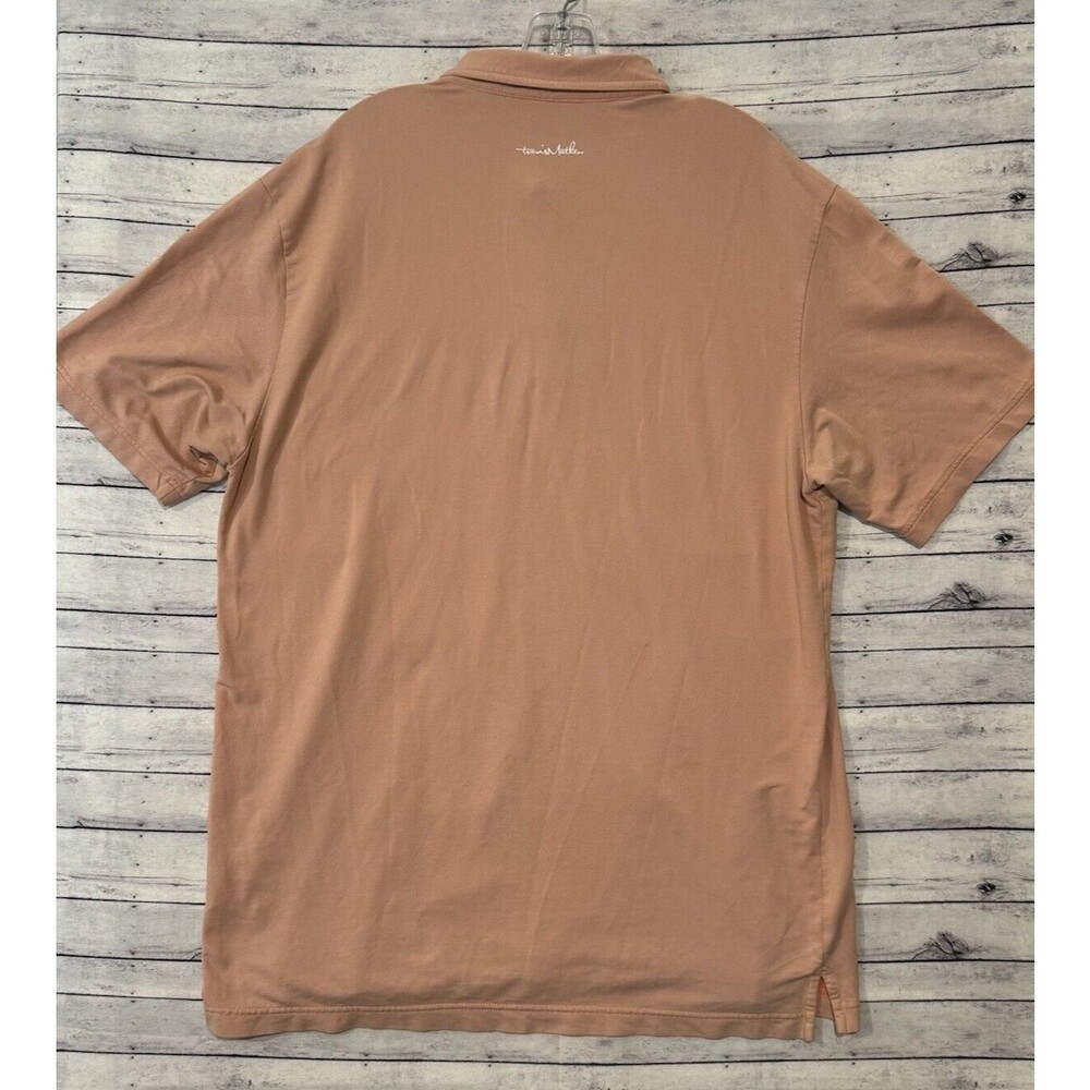 Travis Mathew Mens Short Sleeve Polo Shirt XL Orange Golf Stretch Cotton Blend - Picture 12 of 16